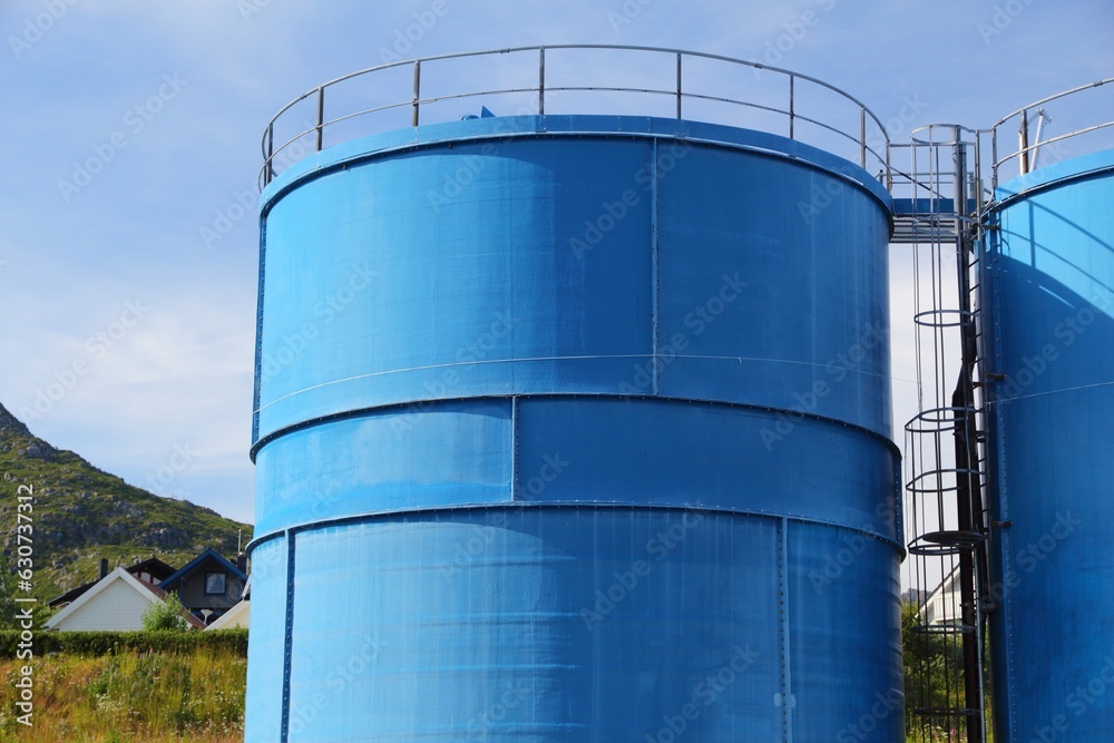 Metal storage tank silo in Norway Metal storage tank silo in Norway