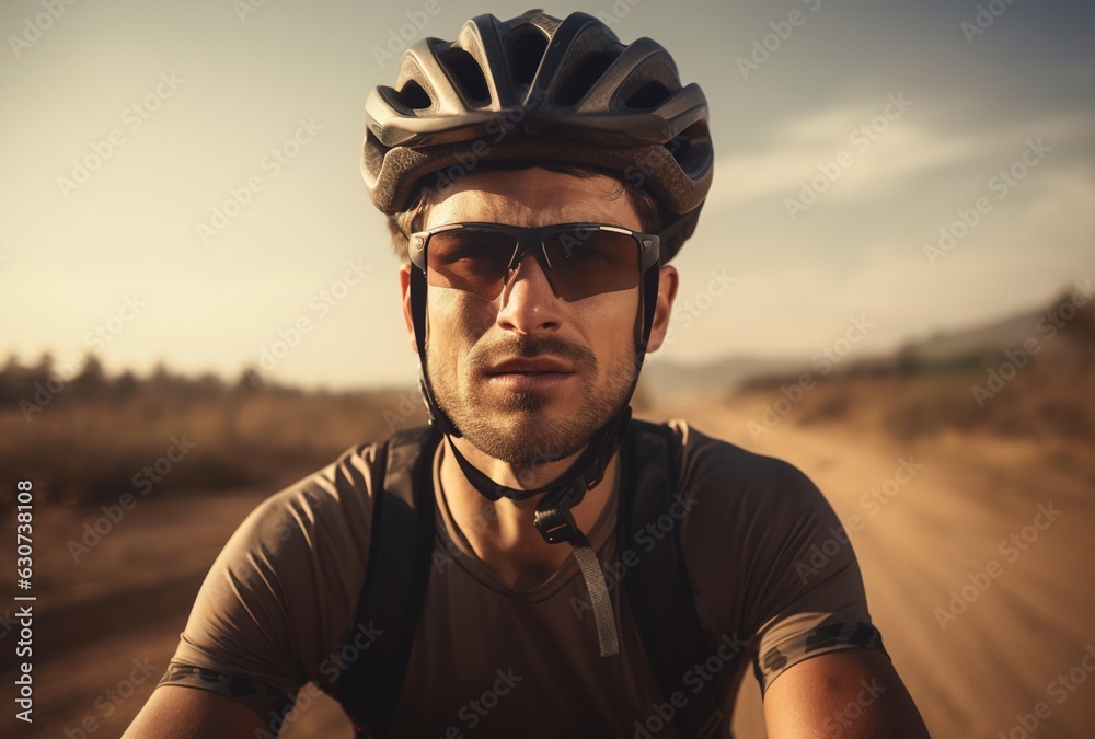 Cyclist on a bicycle Cyclist on a bicycle
