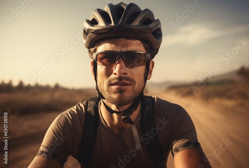 Cyclist on a bicycle © LeonPhoto