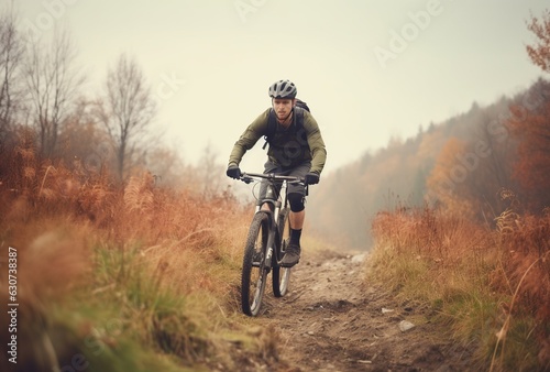 Cyclist on a bicycle 