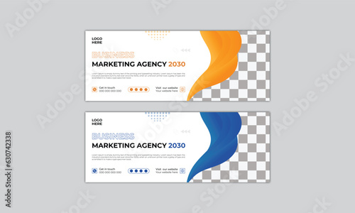 Creative corporate business marketing social media facebook cover banner post template