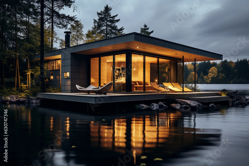 Vacation House Retreat. AI Generated.
