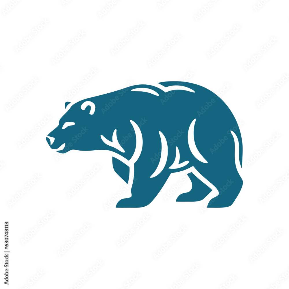 Fototapeta premium Animal Bear Logo Illustration Vector Design Template