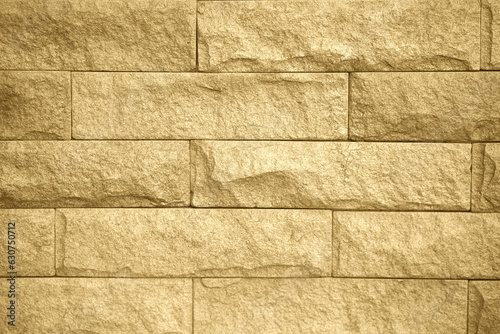 Cream brick wall texture background. New clean brickwork interior design. Paper, texture, white brick,  Empty space.