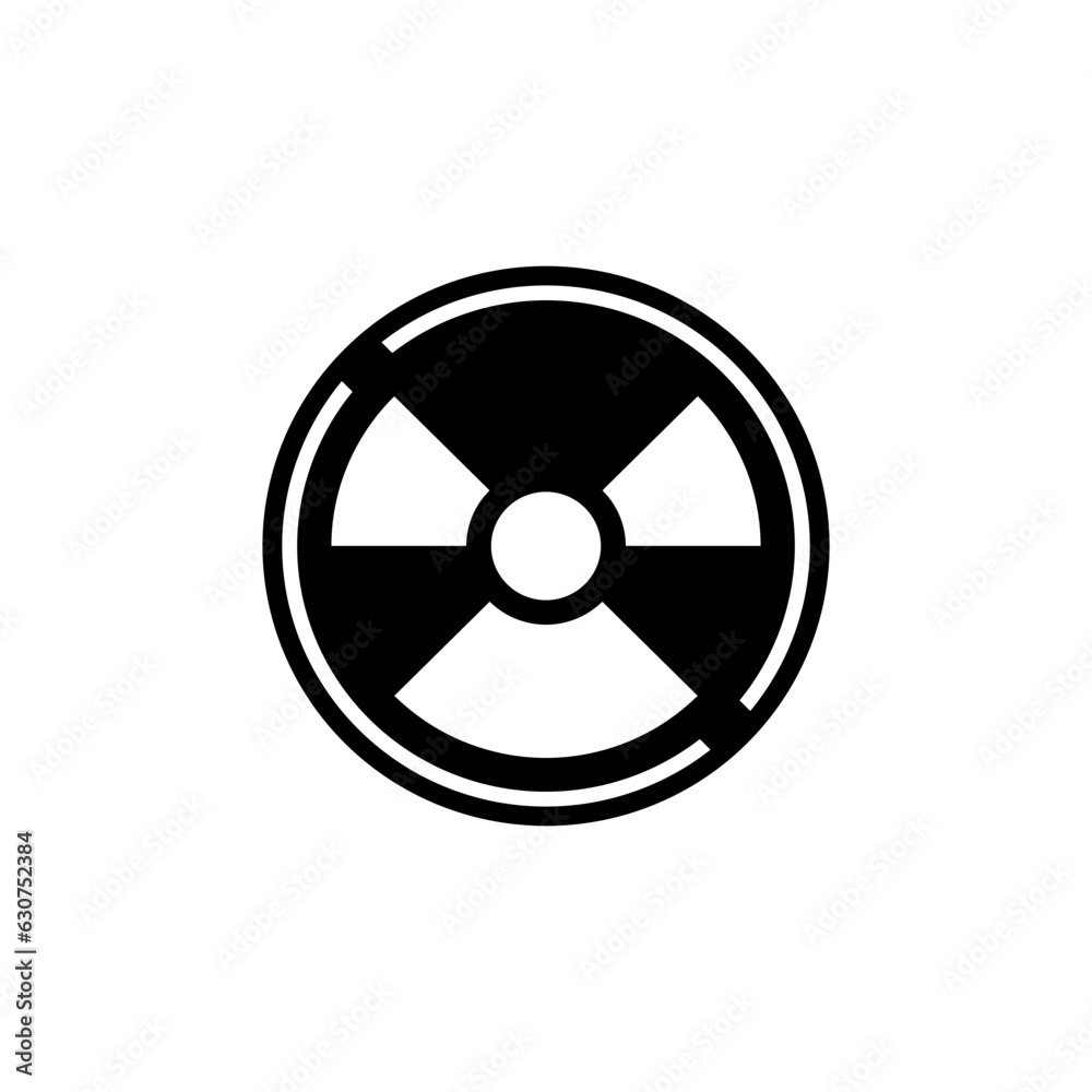 Radiation Sign or Radioactive Warning on circular board in black fill icon vector illustration. Top choice editable graphics resources for many purposes. Radiation Sign or Radioactive Warning on circular board in black fill icon vector illustration. Top choice editable graphics resources for many purposes.