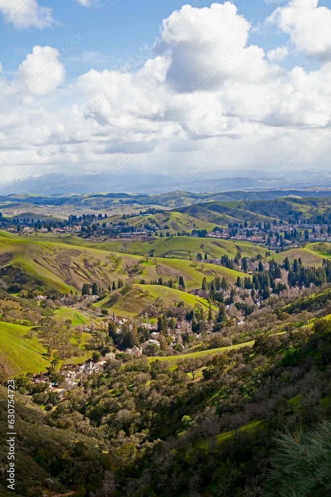 View of Mountain Diablo located in Danville, California
