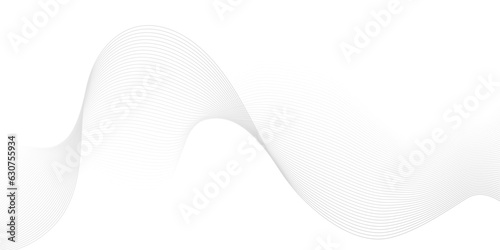 Abstract white blend line paper wave digital wave sound and technology futuristic background. Vector illustration. Modern technology concept template abstract design flowing particles wave.