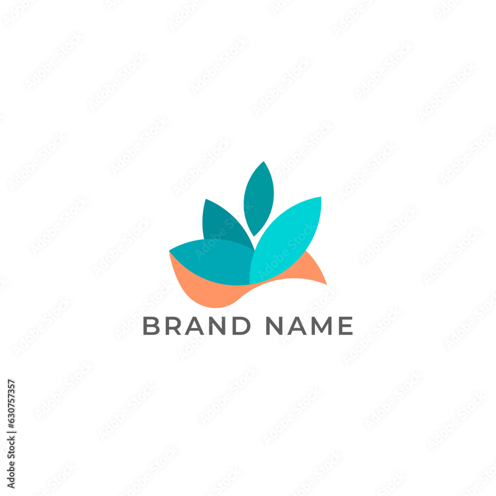 ILLUSTRATION ABSTRACT GEOMETRIC LEAF NATURE. ECO ELEMENT LOGO ICON DESIGN VECTOR FOR YOUR BRAND, BUSINESS