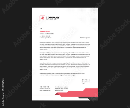 Business letterhead template creative design