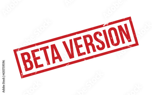 Beta Version Rubber Stamp Seal Vector
