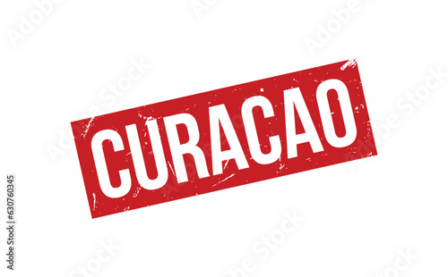 Curacao Rubber Stamp Seal Vector