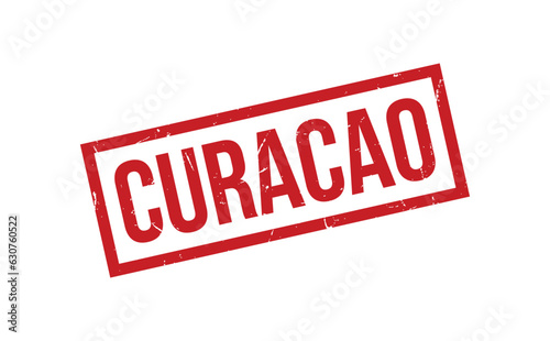 Curacao Rubber Stamp Seal Vector