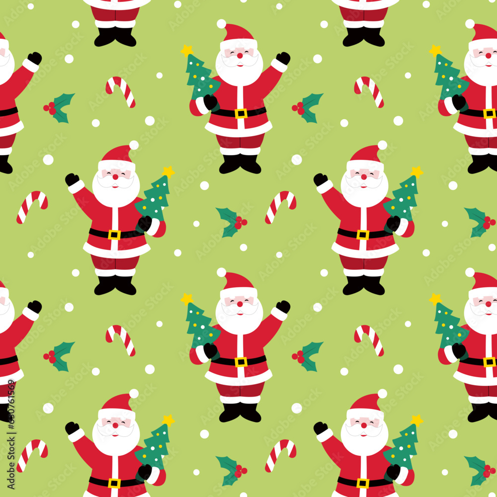 Santa seamless wallpaper background