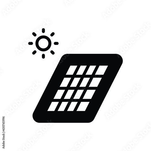 Solar Pannel icon vector stock illustration.