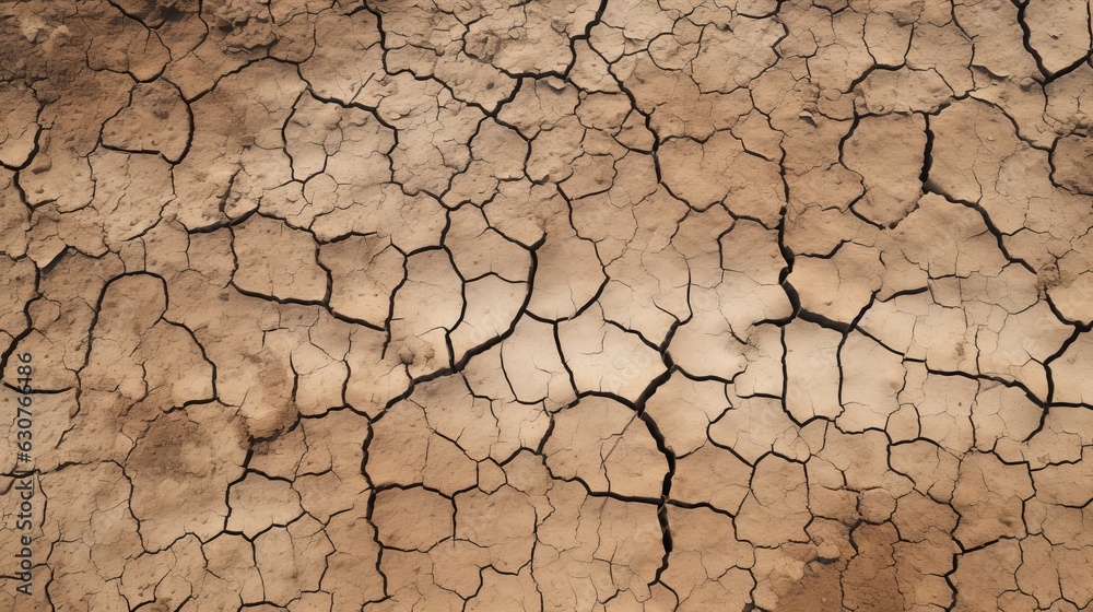 Cracked dried earth soil. Ground texture. AI generative. Cracked dried earth soil. Ground texture. AI generative.