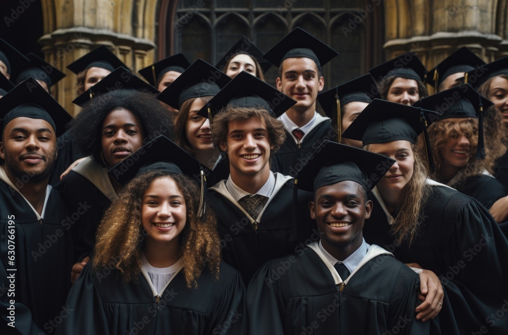 Photos of graduates of higher education