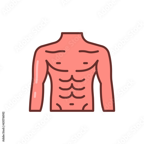 Chest icon in vector. Illustration