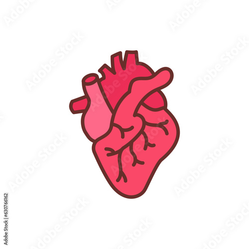 Heart icon in vector. Illustration