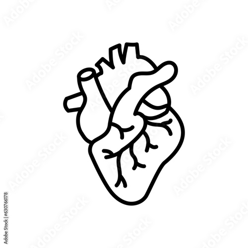 Heart icon in vector. Illustration