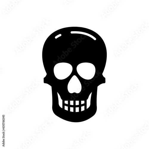 Skull icon in vector. Illustration