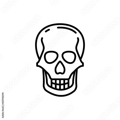 Skull icon in vector. Illustration