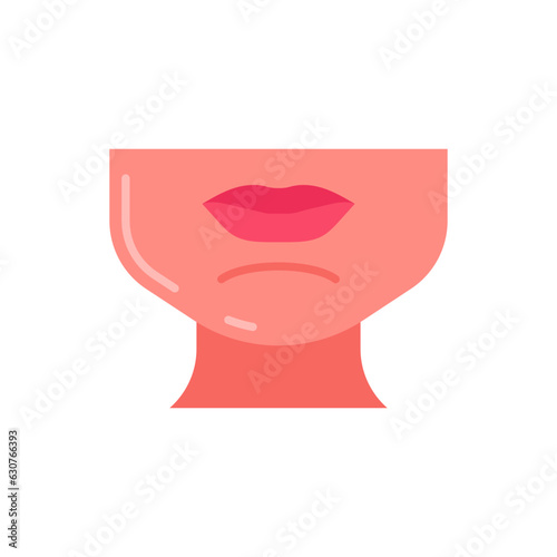 Chin icon in vector. Illustration