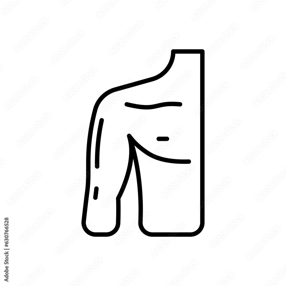 Shoulder icon in vector. Illustration Shoulder icon in vector. Illustration