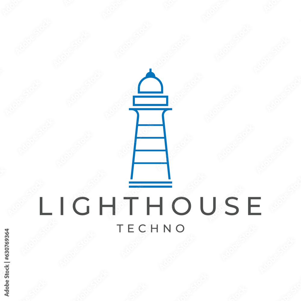 Lighthouse logo icon design template Lighthouse logo icon design template