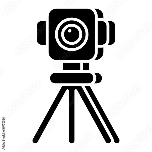 Premium download icon of tripod camera 