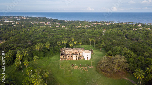 Castelo Praia do Forte, Bahia. Aerial view. photo