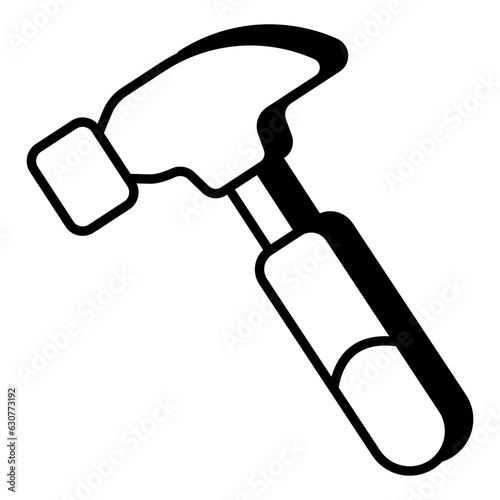 Modern design icon of cobbler hammer