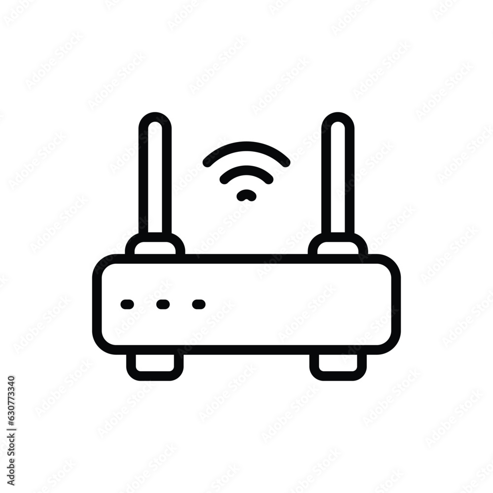 Wifi Router icon vector stock illustration. Wifi Router icon vector stock illustration.