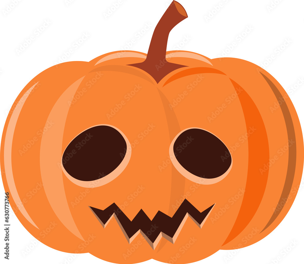Halloween pumpkin . Jack o'lantern . Flat design . PNG . Halloween pumpkin . Jack o'lantern . Flat design . PNG .