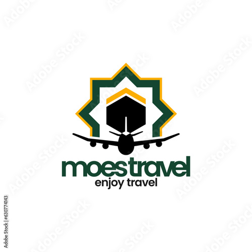 simple logo of islamic travel and tour