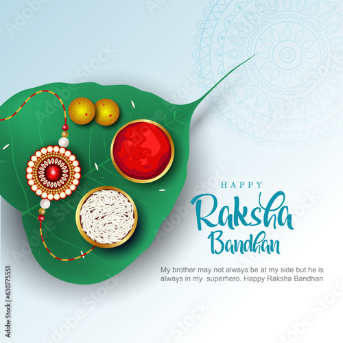 Happy Raksha Bandhan with nice creative background. abstract vector illustration design