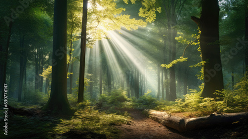Forest light rays for manipulation photomanipulation sun deep
