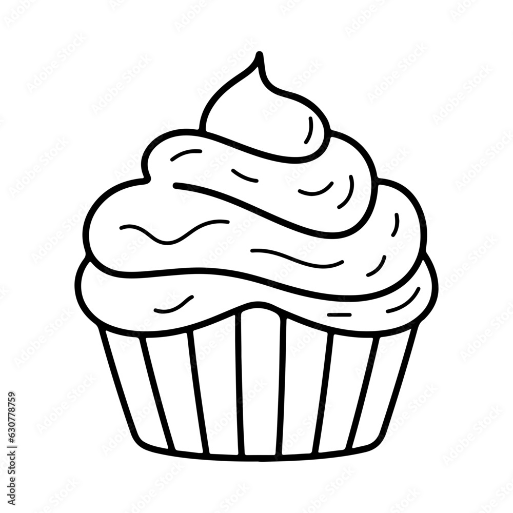Snack muffin icon simple cake food Snack muffin icon simple cake food