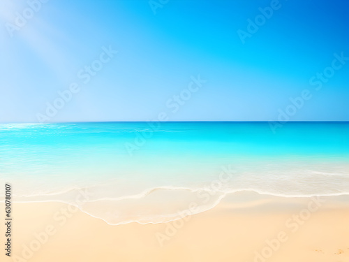 beach and sea background with blue sky.