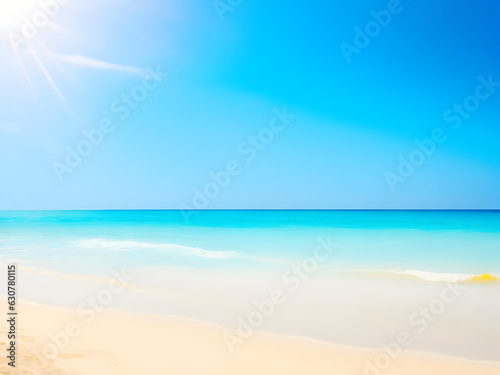beach background with blue sky