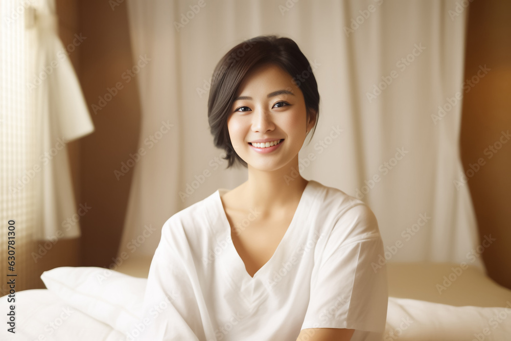 Recovery of postpartum Asian mother by lying on the fire after childbirth with herbal steam. Postpartum self-care concept. Generative AI. Recovery of postpartum Asian mother by lying on the fire after childbirth with herbal steam. Postpartum self-care concept. Generative AI.