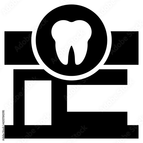 hospital teeth dental dentistry care solid glyph