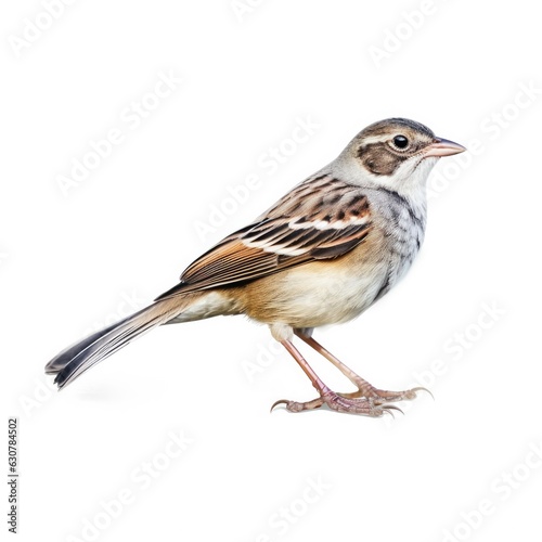 Brewers sparrow bird isolated on white. Generative AI