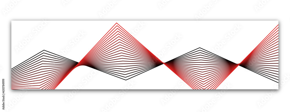 Web banner with geometric lines. Abstract background with place for text. Banner with red and black pattern. Vector illustration Web banner with geometric lines. Abstract background with place for text. Banner with red and black pattern. Vector illustration