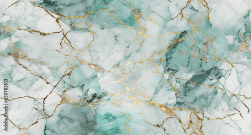 white and soft green marble texture extra bright, bright gold details, bright color lighting, realistic photograpy, soft stuido lighting, ai generative photo