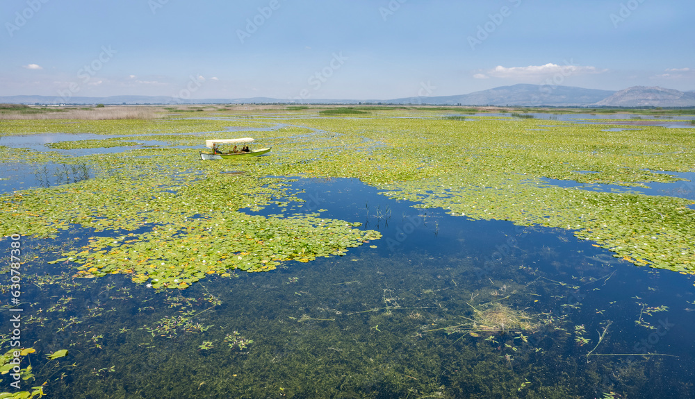 Civril - Denizli - Turkey, June 15, 2023, Civril Isikli Lake in Denizli.