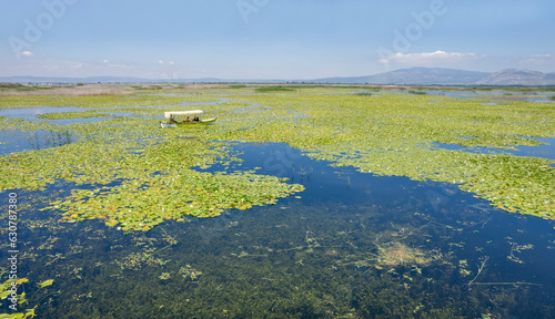 Civril - Denizli - Turkey  June 15  2023  Civril Isikli Lake in Denizli.