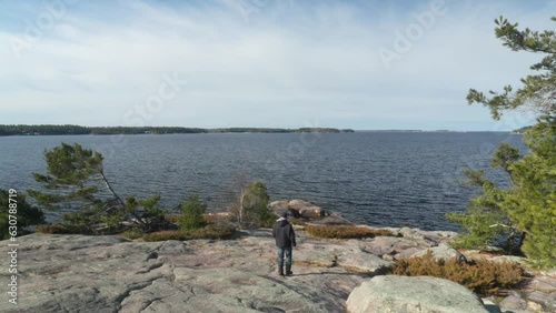 The sunny walk to Harold Point. photo