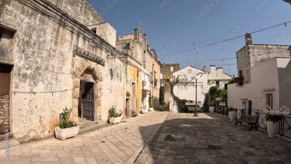 The small square of Ruffano, an old village in the province of Lecce, Italy. The small square of Ruffano, an old village in the province of Lecce, Italy.