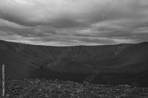 Quadro su tela Giant volcanic crater in Iceland, the Hverfjall crater