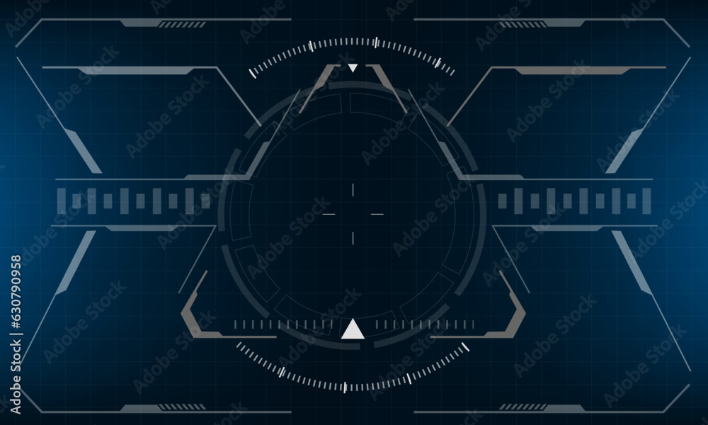 HUD sci-fi interface screen view design virtual reality futuristic technology display vector HUD sci-fi interface screen view design virtual reality futuristic technology display vector